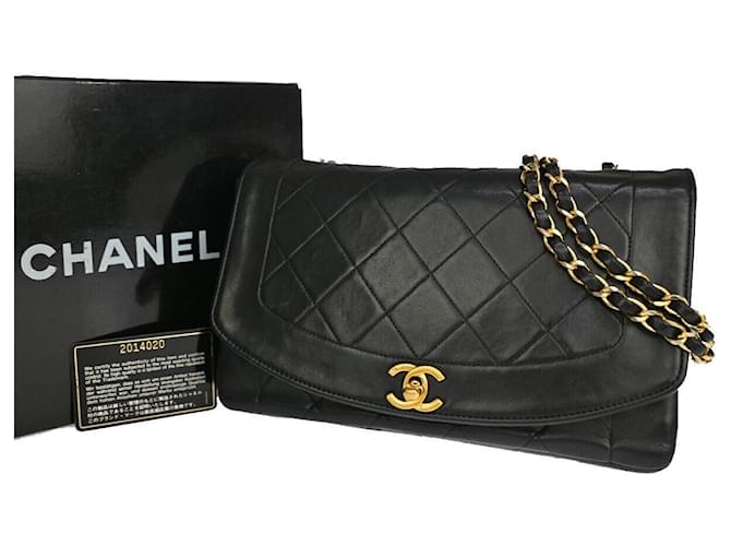 Chanel Diana Black Leather  ref.1219470