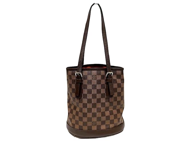 Louis Vuitton Bucket Brown Cloth  ref.1219666