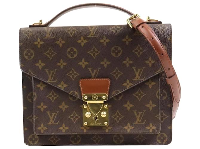 Louis Vuitton Monceau Brown Cloth  ref.1219702