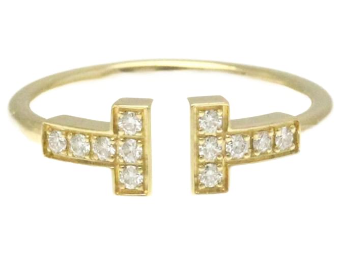 Tiffany & Co T Dourado Ouro amarelo  ref.1219794