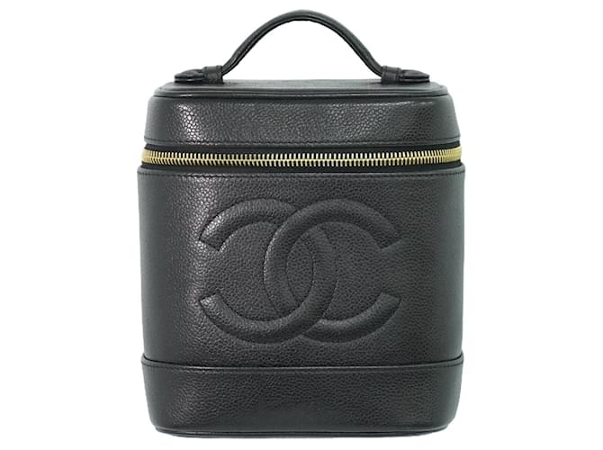 Chanel Vanity Black Leather  ref.1219801