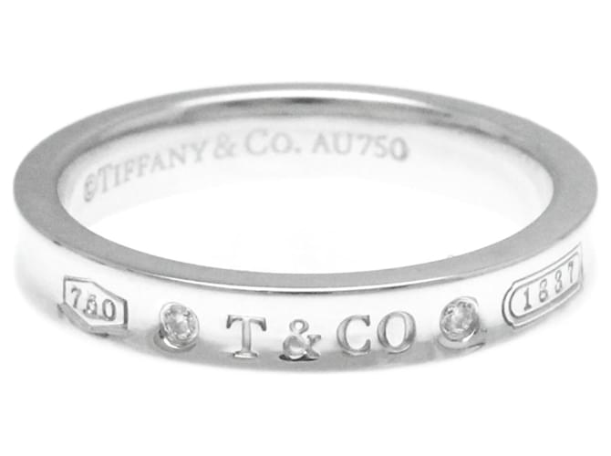 TIFFANY & CO 1837 Silvery White gold  ref.1219804