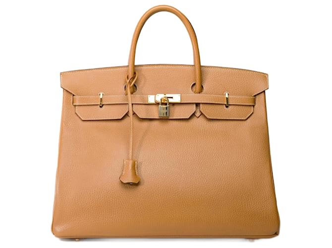 Hermès HERMES BIRKIN BAG 40 in Golden Leather - 101738  ref.1219846