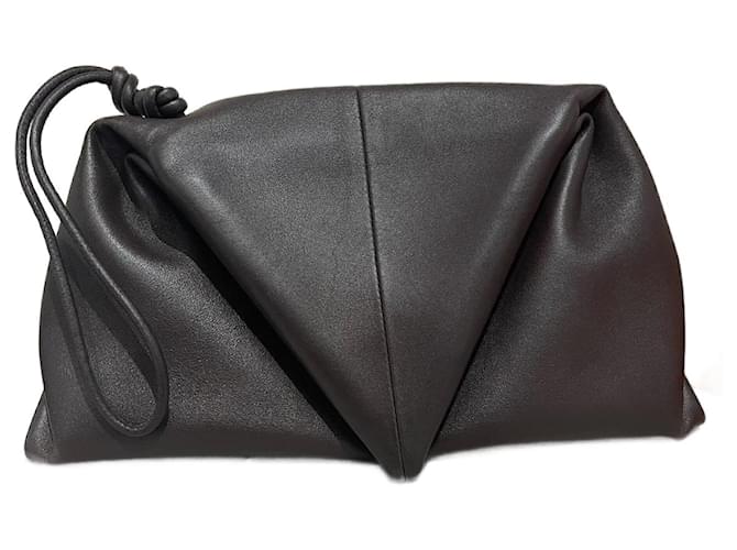 BOTTEGA VENETA  Clutch bags T.  leather Brown  ref.1219847