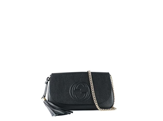 GUCCI  Handbags T.  leather Black  ref.1219855