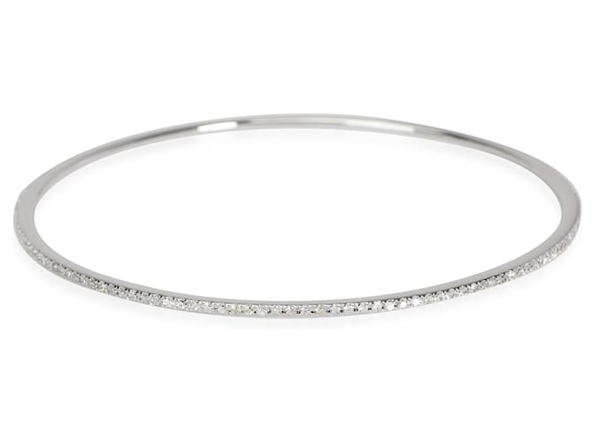 Autre Marque Bracelet fin micro-pavé de diamants 18K or blanc 0.75 ctw  ref.1219875