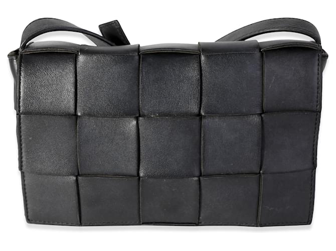 Bottega Veneta Black Intrecciato Calfskin Cassette Bag Leather  ref.1219903
