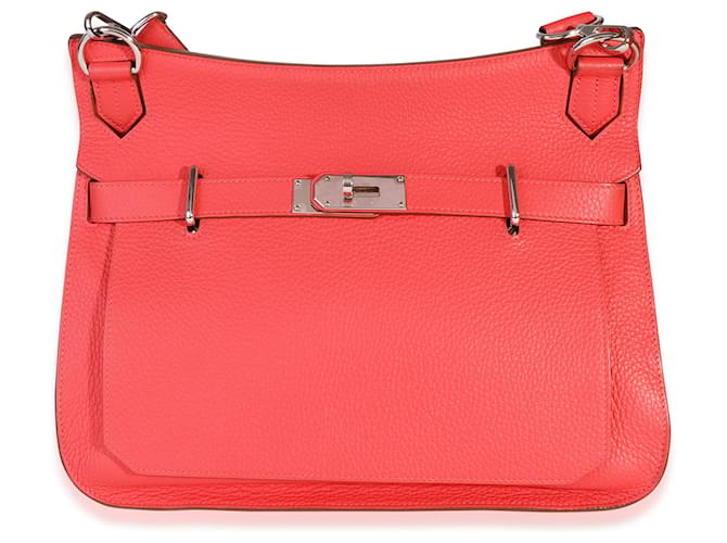 Jypsiere Hermès Bougainvillier Clémence Jypsière 34 PHW Cuir Rose  ref.1220034