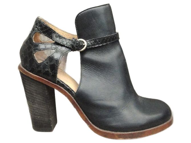 Mm6 MM openwork ankle boots6 Maison Margiela 36,5 Black