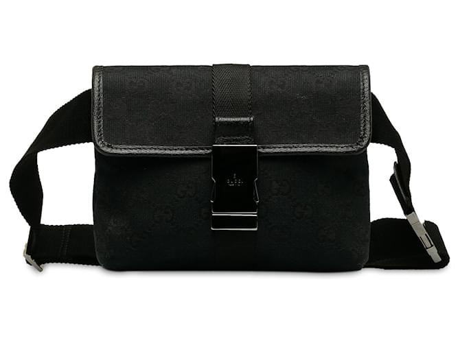 Gucci Black GG Canvas Belt Bag Cloth Cloth  ref.1220287