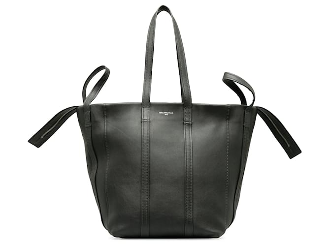 Balenciaga Black Laundry Cabas L Tote Leather Pony-style calfskin  ref.1220296