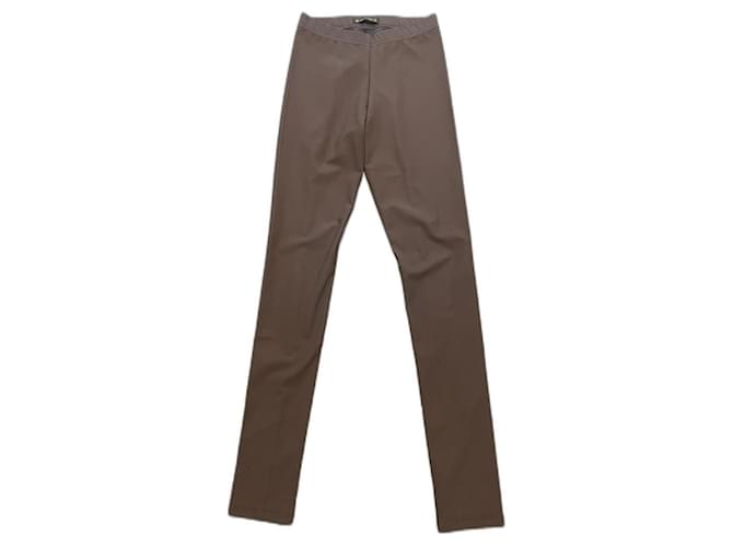 Plein Sud Pants, leggings Brown Elastane Polyethilene Polyurethane  ref.1220318