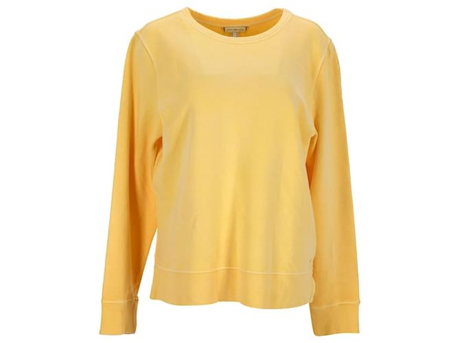Tommy Hilfiger Sweat-shirt coupe slim pour femme en coton jaune  ref.1220332