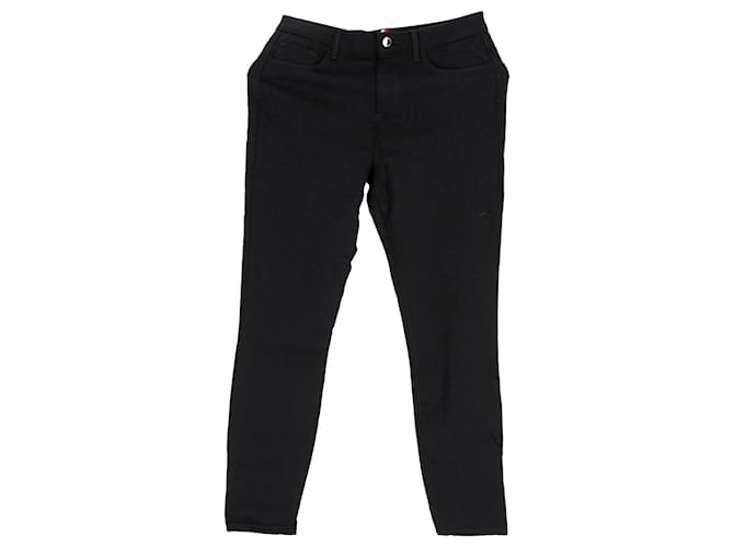 Tommy Hilfiger Womens Essential Skinny Fit Five Pocket Trousers Black Cotton  ref.1220344