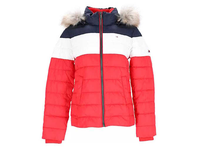 Tommy Hilfiger Womens Colour Blocked Padded Jacket Multiple colors Polyester  ref.1220361