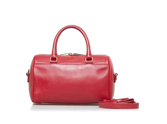 Yves Saint Laurent Classic Baby Duffle Bag 330958 Red Leather Pony-style calfskin  ref.1220363