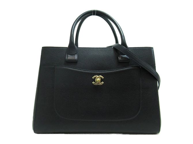 Chanel Neo Executive Ledertasche A69930 Schwarz