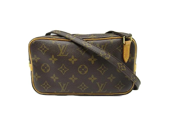 Louis Vuitton Monogram Pochette Marly Bandouliere M51828 Brown Cloth  ref.1220428