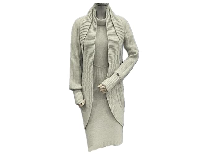 Chanel 5K$ Cashmere Dress And Cardigan  ref.1220447