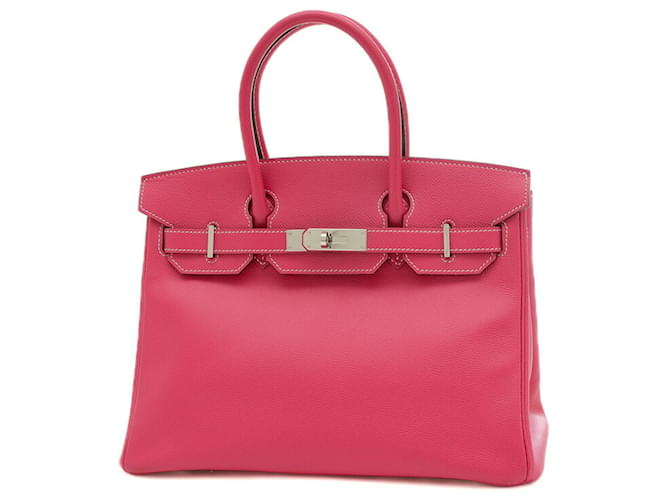 Hermès HERMES BIRKIN 40 Pink Leder  ref.1220454