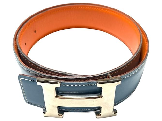 Hermès Hermes H Blue Leather  ref.1220465