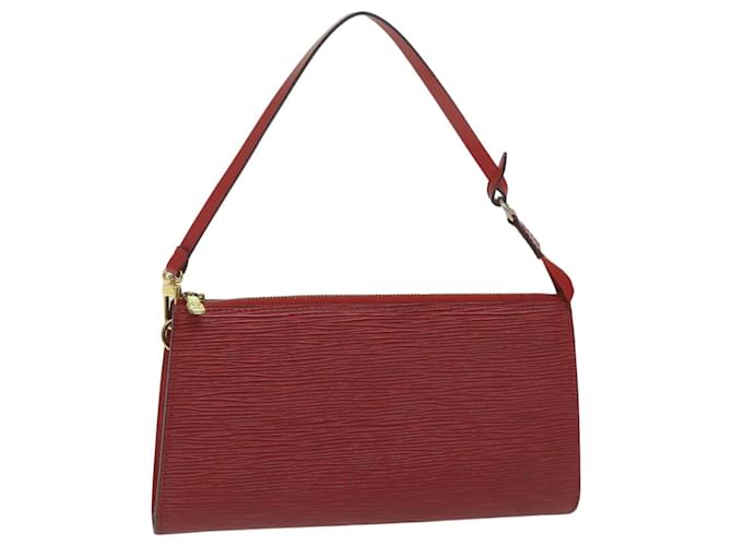 Louis Vuitton Pochette Red Leather  ref.1220468