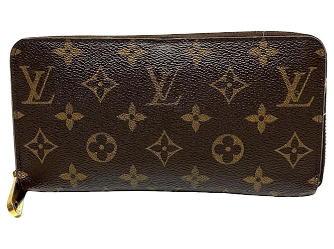Louis Vuitton Portefeuille zippy Brown Cloth  ref.1220473