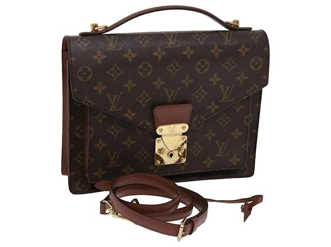 Louis Vuitton Monogram Monceau 28 Hand Bag 2way M51185 LV Auth 62788 Cloth  ref.1220651