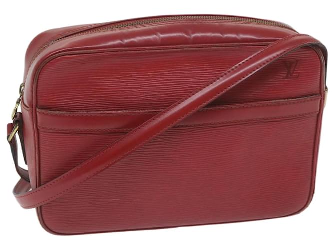 LOUIS VUITTON Epi Trocadero 27 Borsa a tracolla Rossa M52317 LV Aut 64233 Rosso Pelle  ref.1220668