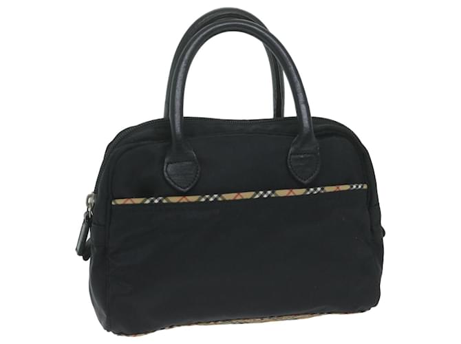 BURBERRY Hand Bag Nylon Black Auth ti1471  ref.1220675