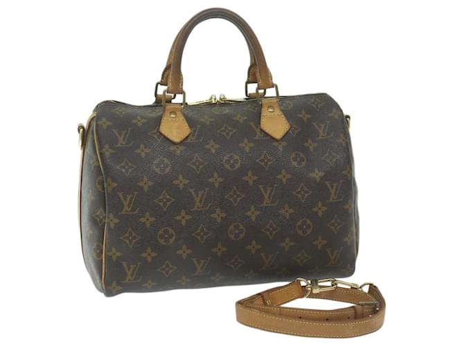 Louis Vuitton Monogram Speedy Bandouliere 30 Hand Bag M40391 LV Auth 64672 Cloth  ref.1220706