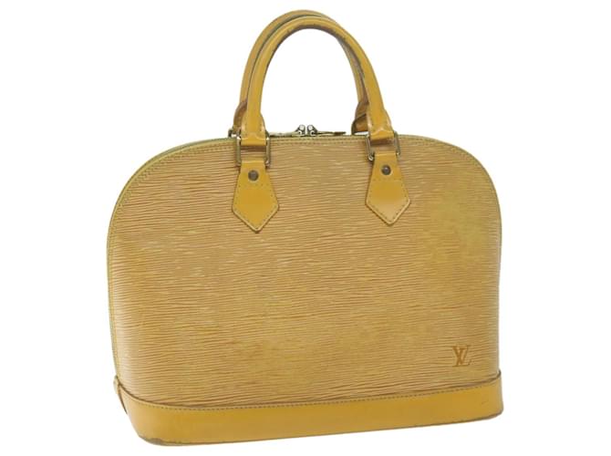 LOUIS VUITTON Epi Alma Hand Bag Tassili Yellow M52149 LV Auth 64595 Leather  ref.1220708