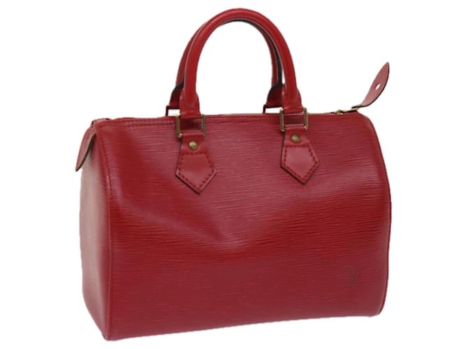 Louis Vuitton Epi Speedy 30 Hand Bag Castilian Red M43007 LV Auth 64116 Leather  ref.1220723