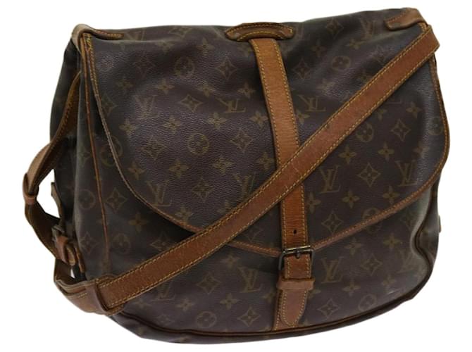 Louis Vuitton Monogram Saumur 35 Shoulder Bag M42254 LV Auth 64415 Cloth  ref.1220739