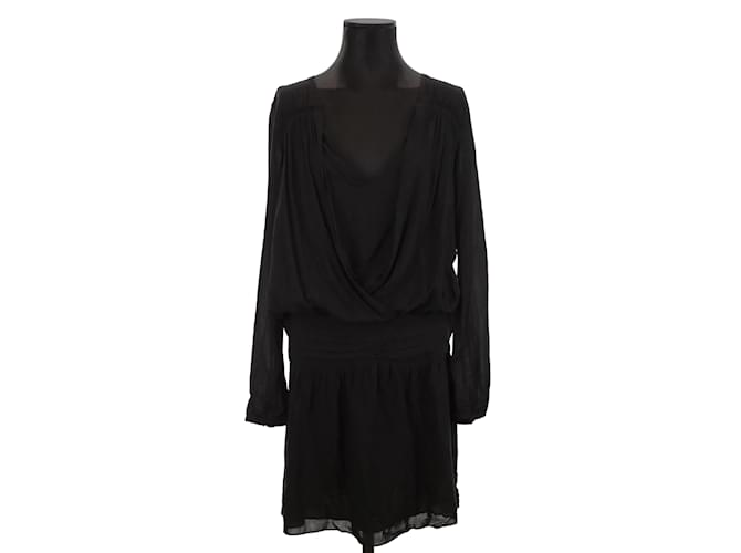 Bash vestido de algodón Negro  ref.1220750
