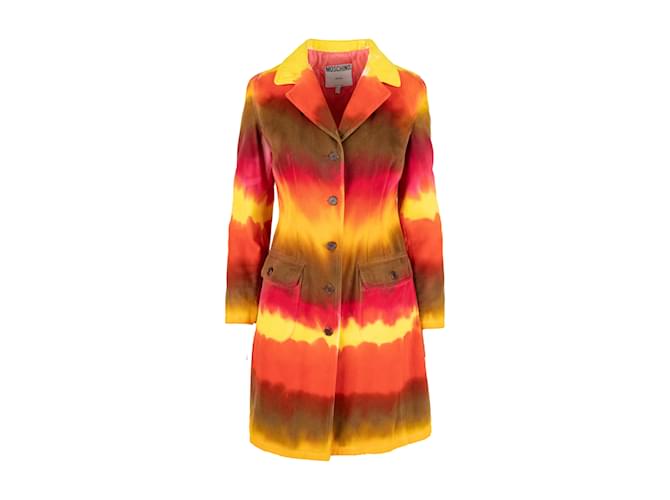 Moschino Jeans Tie-Dye Twill Coat Multiple colors Cotton  ref.1220869
