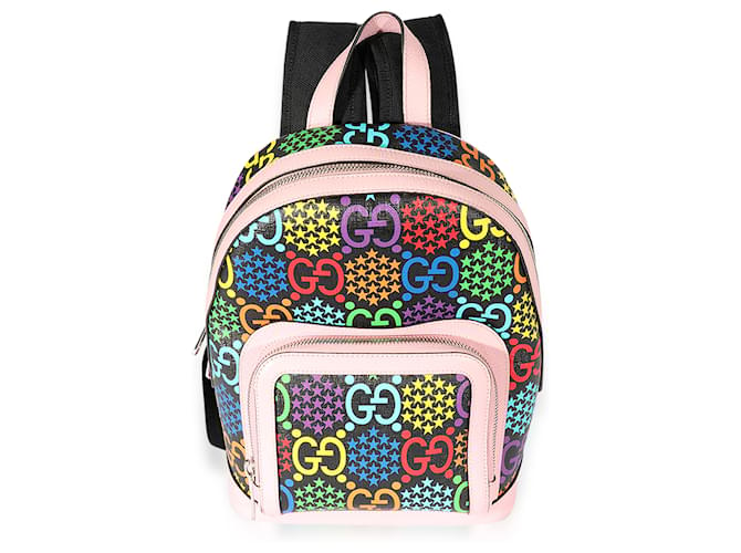 Gucci Multicolor Gg Psychedelic Small Day Backpack Black Multiple colors Cloth  ref.1220921