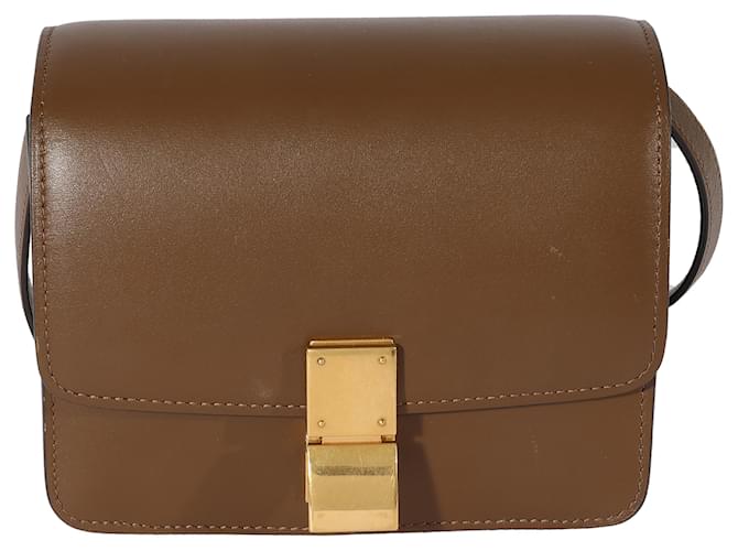 Céline Celine Brown Smooth Leather Small Box Bag  ref.1220941
