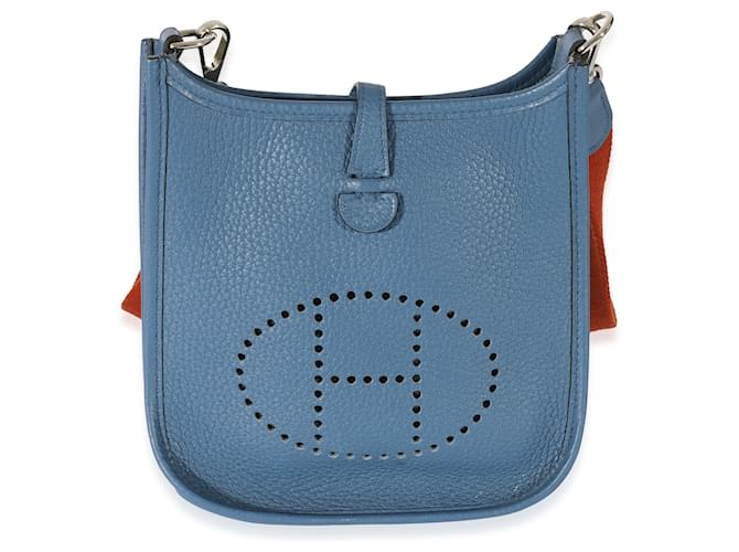 Hermès Blue Agate Copper Clemence Amazone Evelyne TPM Leather  ref.1220968
