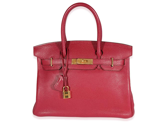 Hermès Hermes Tosca Clemence Birkin 30 GHW Pink Leder  ref.1221002