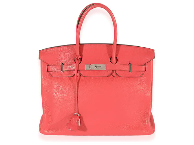 Hermès Bougainvillea Clémence Birkin 35 PHW Pink Leather  ref.1221024