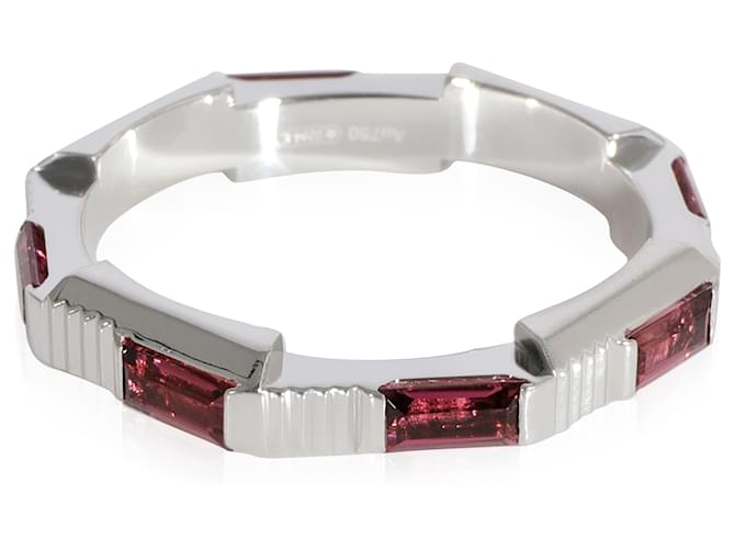 Gucci Link to Love Rubelite Band in 18K white gold  ref.1221049