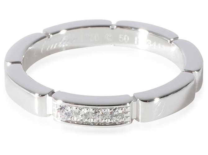 Cartier Maillon Panthere Diamond Band in Platinum 0.05 ctw Platine  ref.1221075