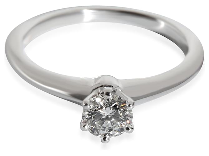 TIFFANY & CO. Bague de fiançailles diamant en platine H VS2 0.40 ctw  ref.1221182