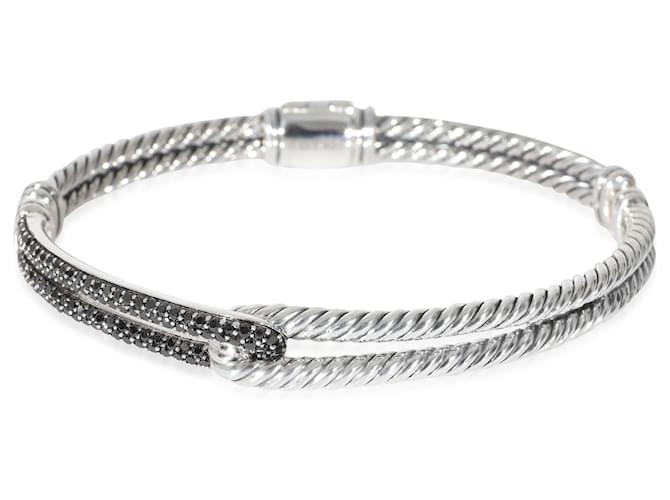 David Yurman Labyrinth Petite Pave Diamond Bracelet in Sterling Silver 0.5 ctw  ref.1221200