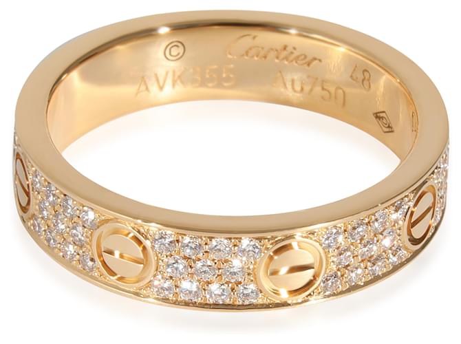 Anillo de diamantes Cartier Love en 18K oro amarillo 0.31 por cierto  ref.1221248