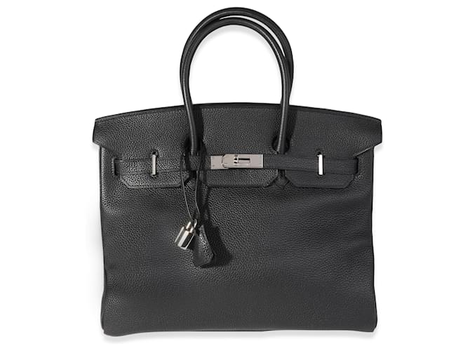 Hermès Black Togo Birkin 35 PHW Leather  ref.1221260