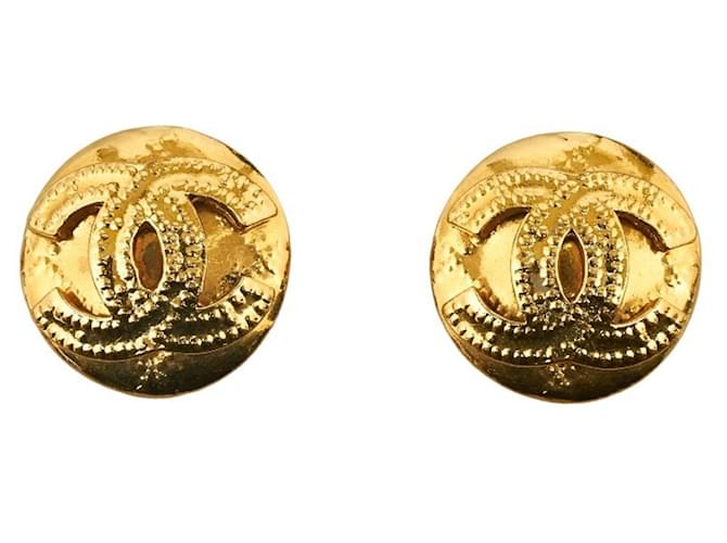 Timeless Logotipo de Chanel CC Dorado Chapado en oro  ref.1221269