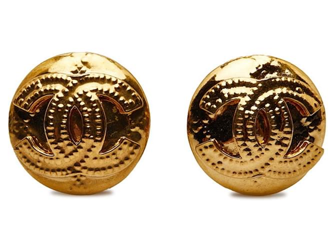Timeless Logotipo de Chanel CC Dorado Chapado en oro  ref.1221286
