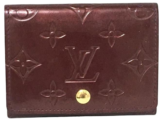 Louis Vuitton Enveloppe Visitenkarte Lackleder  ref.1221415